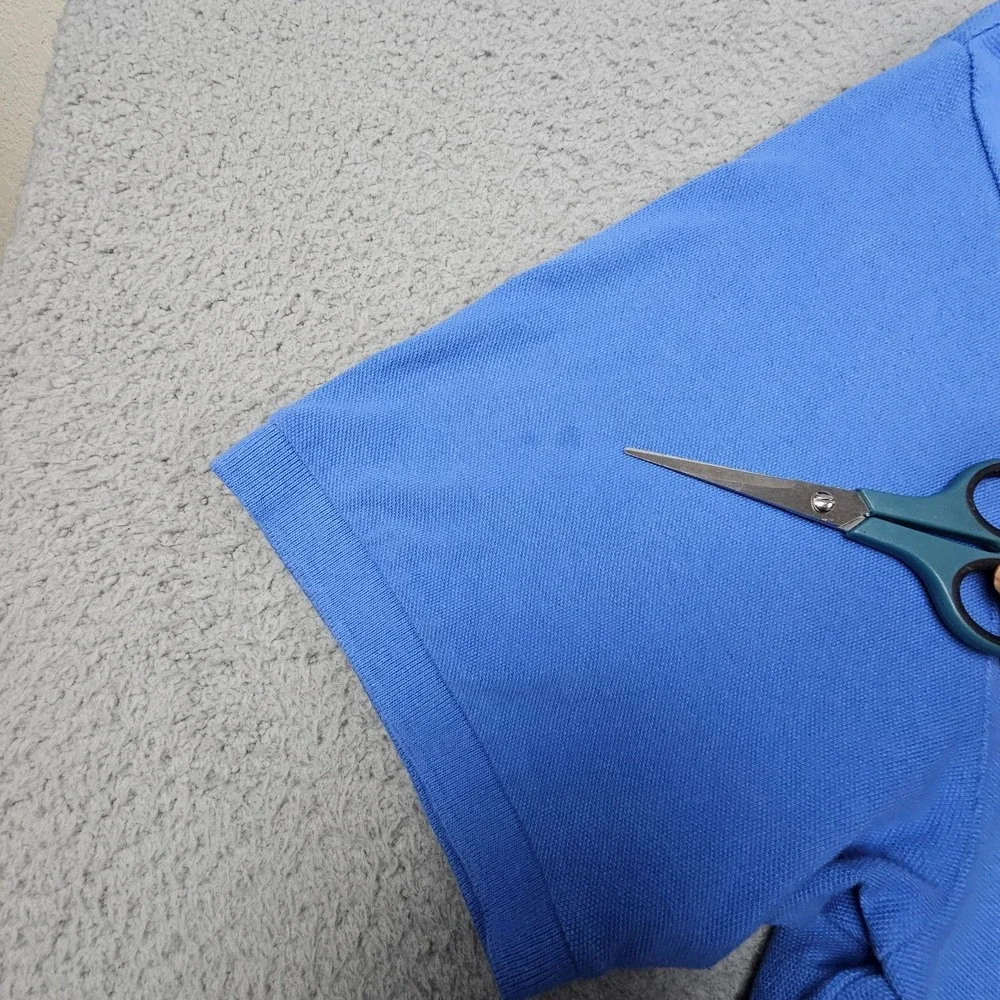 Lot of 2 Polo Ralph Lauren 2XB Big Tall‎ Blue Cotton Pique Polo Shirts